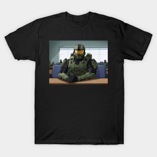 Master Chief Sitting At A Table T-Shirt